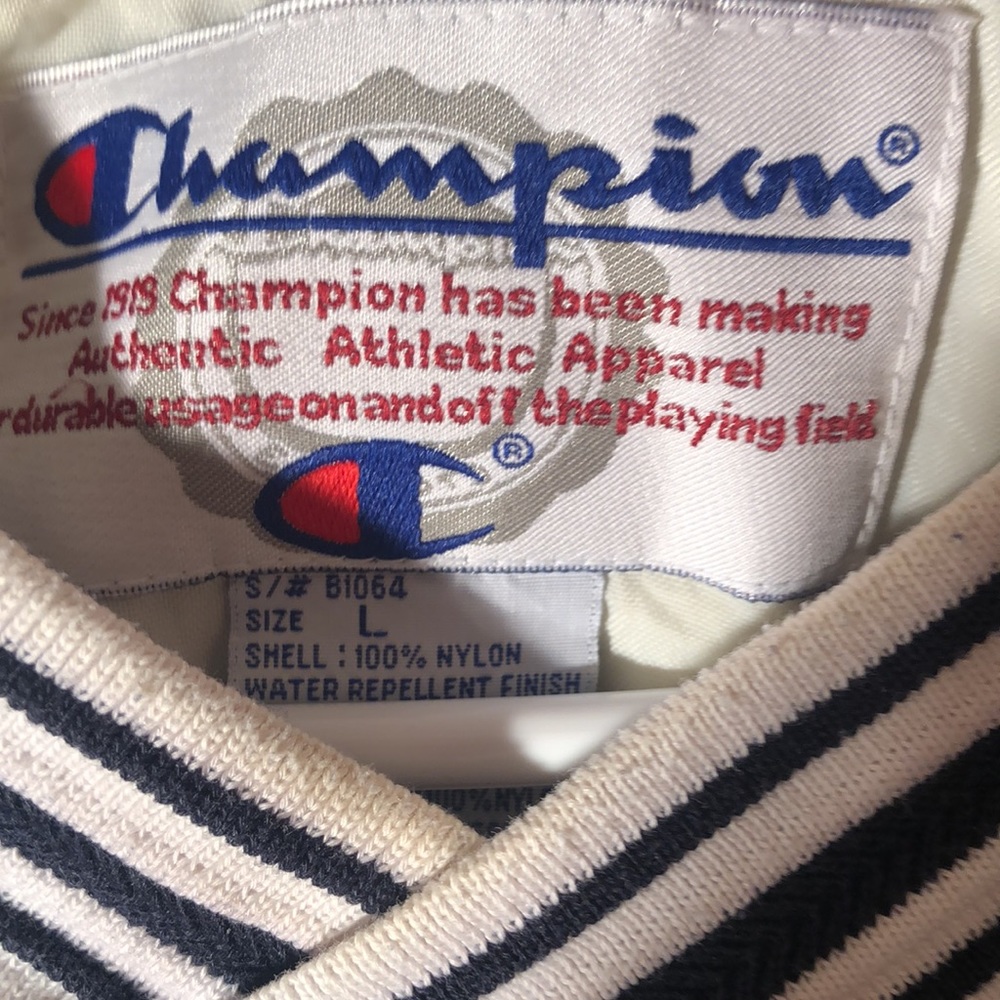 Champion Y2k Men’s Drawstring Nylon Pullover Jack… - image 4